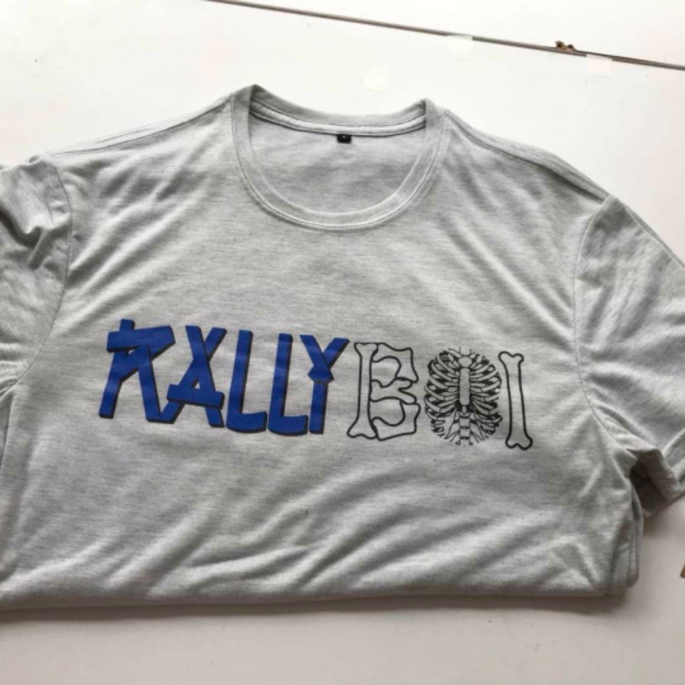 Gray RallyBoi Logo Tshirt